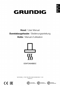 Bedienungsanleitung Grundig GDKP 2464 BBSC Dunstabzugshaube