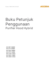 Panduan Modena AX 0611 BABK Cooker Hood