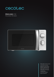Manuál Cecotec ProClean 2110 Mikrovlnná trouba