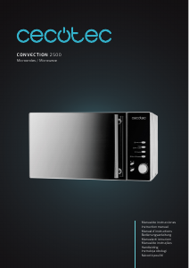 Manuál Cecotec Convection 2500 Mikrovlnná trouba