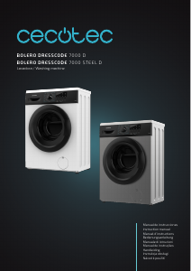 Mode d’emploi Cecotec Bolero Dresscode 7000 D Lave-linge
