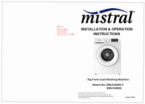 Handleiding Mistral MBLD348W Wasmachine