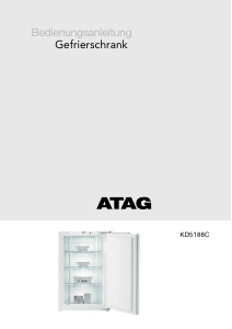 Bedienungsanleitung ATAG KD5188C Gefrierschrank
