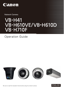 Handleiding Canon VB-H41 IP camera