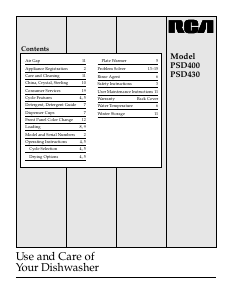 Bruksanvisning RCA PSD430 Diskmaskin