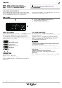 Rokasgrāmata Whirlpool W5 921E OX 2 Ledusskapis ar saldētavu