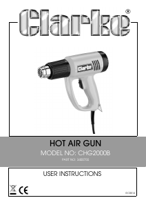 Manual Clarke CHG 2000B Heat Gun