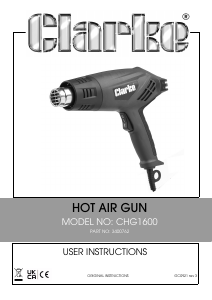 Manual Clarke CHG 1600 Heat Gun