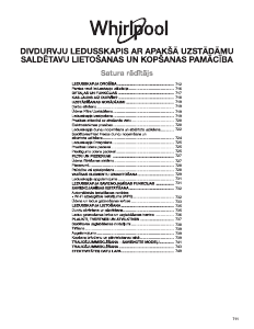 Rokasgrāmata Whirlpool WQ9I FO2BX EF Ledusskapis ar saldētavu