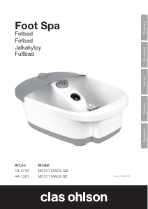 Käyttöohje Clas Ohlson M51011AA02-SE Jalkakylpy