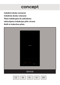 Manuál Concept IDV4530 Varná deska