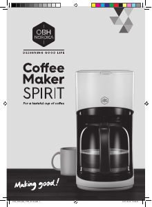 Brugsanvisning OBH Nordica 2300 Spirit Black Kaffemaskine