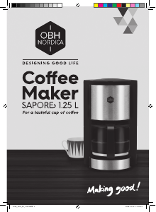 Bruksanvisning OBH Nordica 2324 Sapore Kaffemaskin