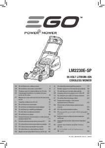 Handleiding EGO LM2230E-SP Grasmaaier