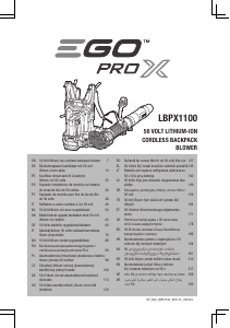Rokasgrāmata EGO LBPX1100 Lapu pūtējs