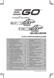Brugsanvisning EGO LB6150E Løvblæser