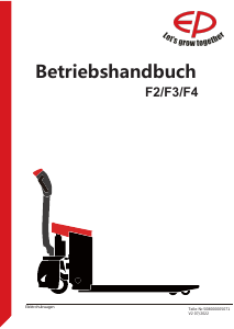 Bedienungsanleitung EP F4 Gabelstapler