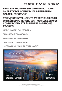 Manual de uso Furrion FUDI75SSA Televisor de LED