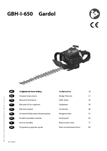 Manual de uso Gardol GBH-I-650 Tijeras cortasetos