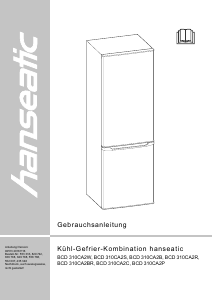 Bedienungsanleitung Hanseatic BCD-310CA2BR Kühl-gefrierkombination