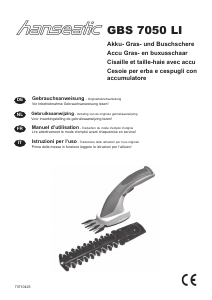Bedienungsanleitung Hanseatic GBS 7050 LI Heckenschere
