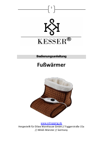 Bedienungsanleitung Kesser K-FW-2020-LG Fußwärmer