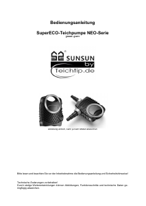 Bedienungsanleitung SunSun NEO3800 Teichpumpe