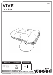 Manual Woood Vive Footstool