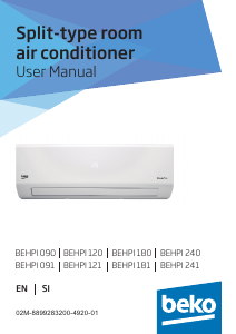 Priročnik BEKO BEHPI 091 Klimatska naprava