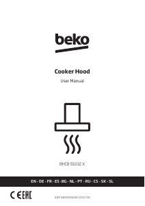 Руководство BEKO BHCB91632X Кухонная вытяжка