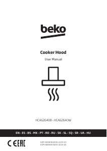 Прирачник BEKO HCA62640BH Кујнски аспиратор