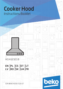 Návod BEKO HCA63420B Digestor