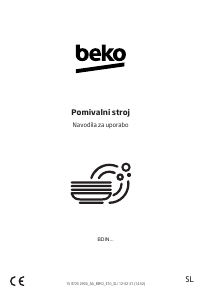 Priročnik BEKO BDIN16421 Pomivalni stroj