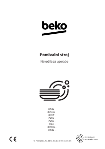 Priročnik BEKO BDIN36535 Pomivalni stroj