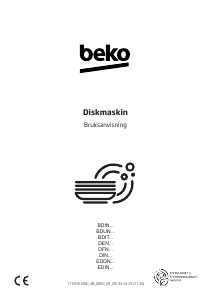 Bruksanvisning BEKO BDIN36640 Diskmaskin