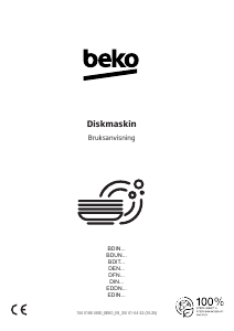 Bruksanvisning BEKO BDIN386E4AD Diskmaskin