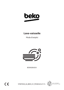 Mode d’emploi BEKO BDSN26430X Lave-vaisselle