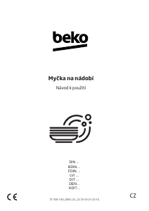 Manuál BEKO DIN 26410 Myčka na nádobí