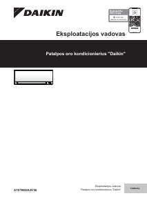 Vadovas Daikin ATXTM30A2V1B Oro kondicionierius