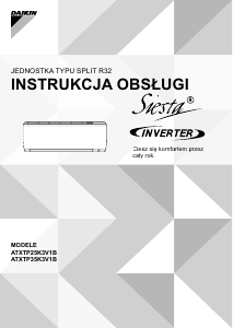 Instrukcja Daikin ATXTP25K3V1B Klimatyzator