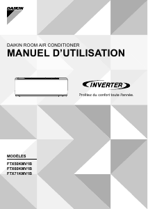 Mode d’emploi Daikin FTX50K2V1B Climatiseur