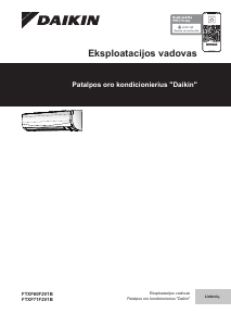 Vadovas Daikin FTXF25F5V1B Oro kondicionierius
