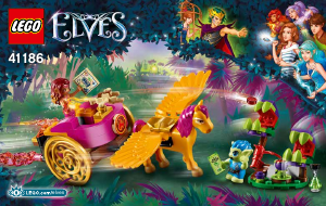 Manual Lego set 41186 Elves Azari e a fuga da floresta dos goblins