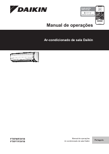 Manual Daikin FTXF42F5V1B Ar condicionado