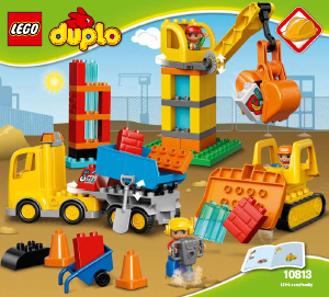 Handleiding Lego set 10813 Duplo Grote bouwplaats
