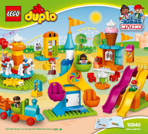 Használati útmutató Lego set 10840 Duplo Nagy vidámpark
