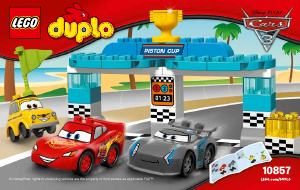 Handleiding Lego set 10857 Duplo Piston cup race