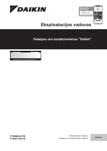 Vadovas Daikin FTXM35A5V1B Oro kondicionierius