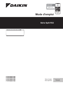 Mode d’emploi Daikin FTXP25N5V1B9 Climatiseur