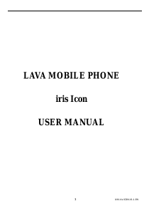 Bruksanvisning Lava Icon Mobiltelefon